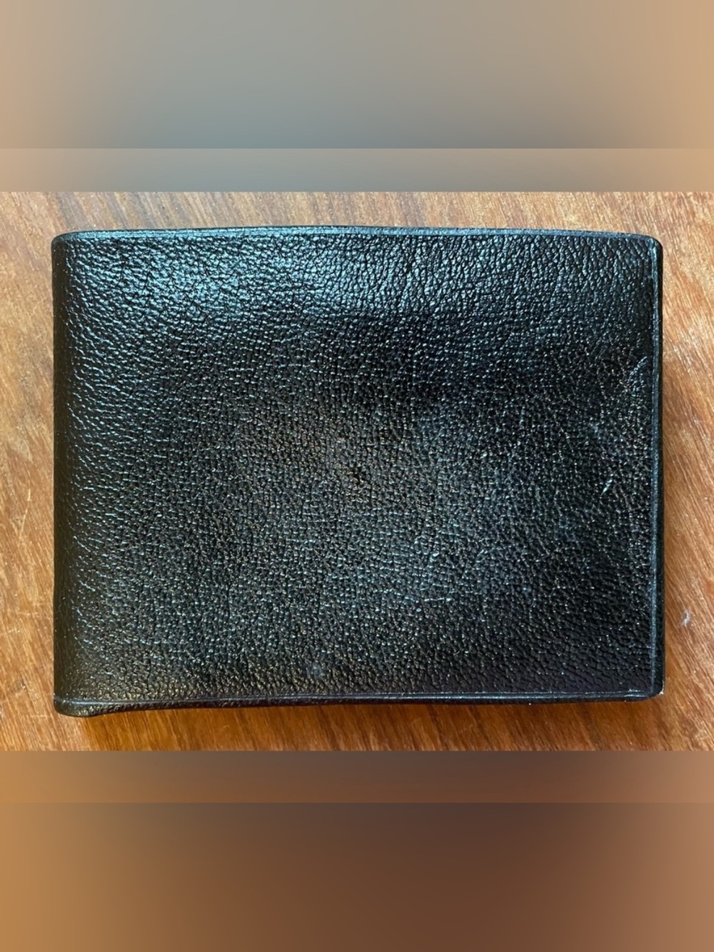 Vintage Crest Craft Genuine Leather Men’s Bifold Wallet NOS Bi-fold Black